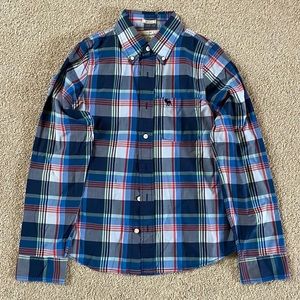 Men’s Muscle Fit Flannel Button Down Shirt